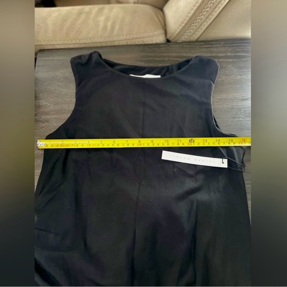 $138 MSRP NWT Susana Monaco Luxuriously Versatile Black Dress W/ Side Drawstring - Picture 11 of 11